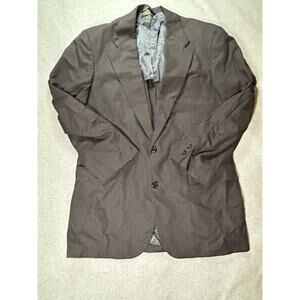 Brooks Brothers Blazer Mens 41 LG Golden Fleece Makers USA Suit Jacket Black Vtg